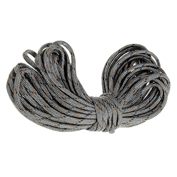7-trådig Paracord Fallskärmsrep Resistent Camping Färg: Grå Camo Längd: 15m