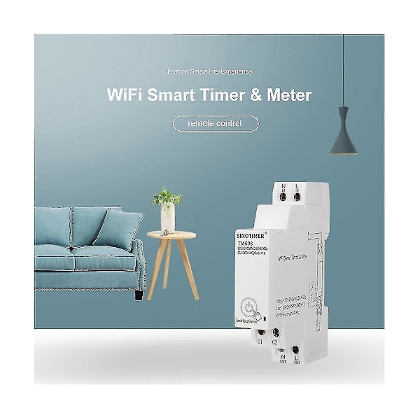 Tm608 Smart Wifi Enkeltfaset Energimåler Husholdning Multifunktion Skinne Energimåler 16a 100-240v