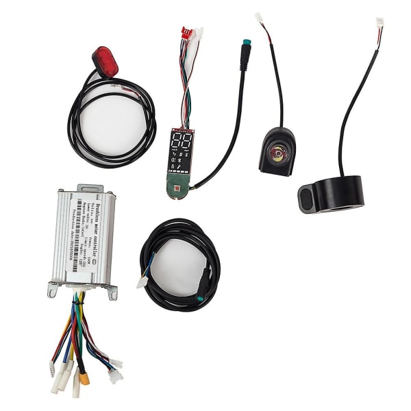 36V 350W 15A Motorkontroller+Dashboard+Front/Baklys Hastighetsregulator for Xiaomi Scooter Elektrisk Sykkel E-Sykkel