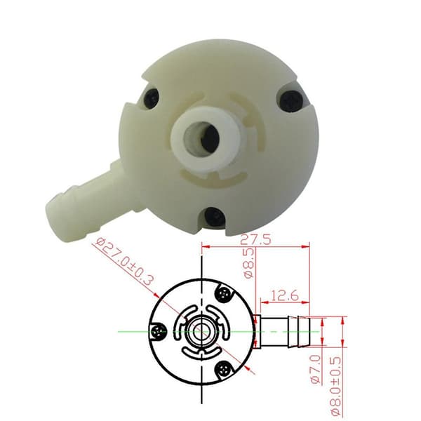 -370b DC Mini Vattenpump 12v Högtryckspump Hushålls Självsugande Högflödes Mini Vattenpump Mo