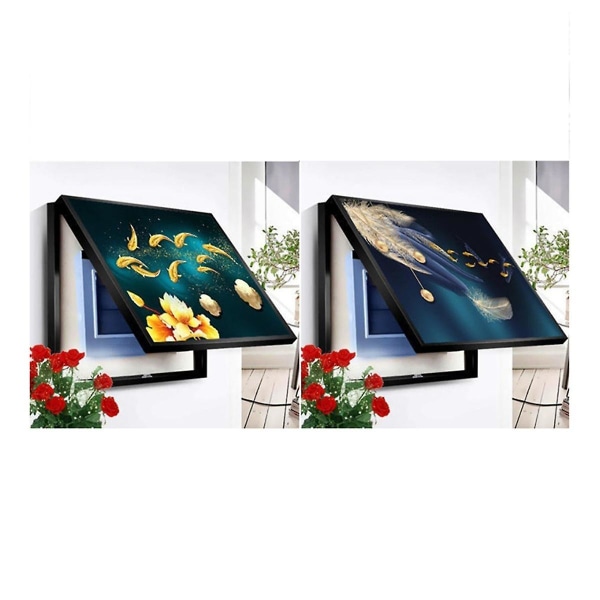 40x30cm Flip-top elektrisk målerboks Dekor Strømbryter Skjul deksel Veggplakatmalerier Hjemmedesign