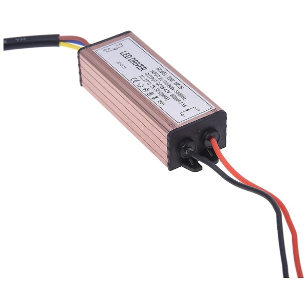 20W LED Driver Strømforsyning Konstant Strøm Driver Vandafvisende Transformer
