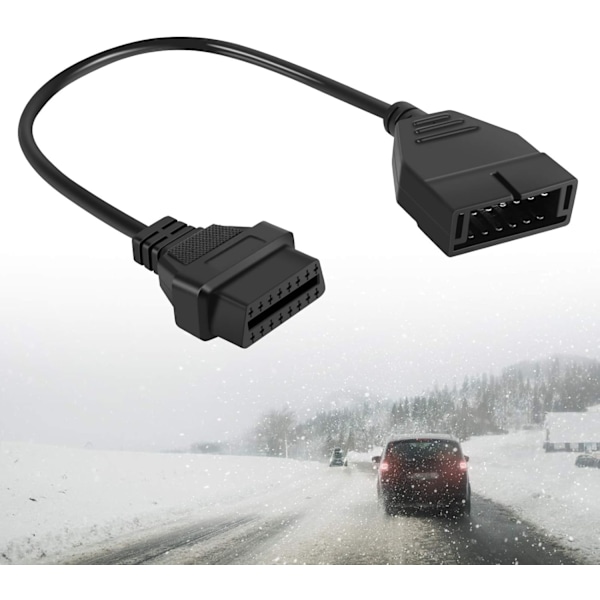 OBD1-sovitin, diagnostiikkakaapeli, GM OBD1 12-nastainen - OBD2 16-nastainen sovitinkaapeli, diagnostiikka OBD II -diagnostiikkatyökalun liitännän sovitinkaapeli, skannerikaapeli