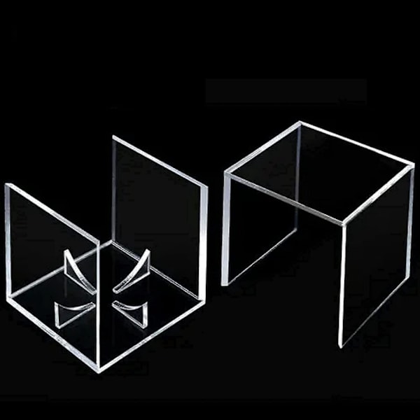 4 stk. Baseball Display Case, UV-bestandig Akryl Displaybokse, Klar Display Case til Baseball Bold