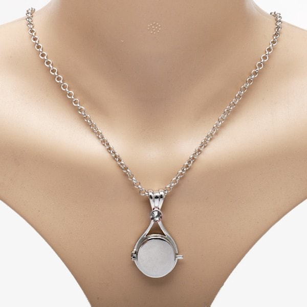 Anime H2o Halsband Flicka Sjöjungfru Skal Öppningsbart Hänge Tillbehör Skicka Vänner Gåva Blå Blå
