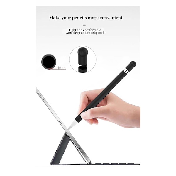 2024 Pakkaus Silikonikuori Apple Pencil 1. sukupolvelle, Kotelohihna, Suoja, Tarvikkeet, Pito, Kynän Kannenpidike, Kynän Kärkeä Suojaavat Kotelot