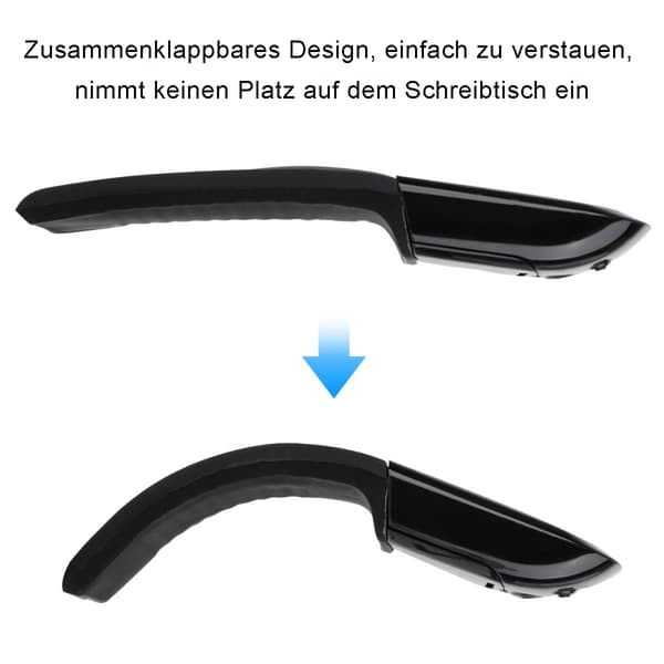 Maus klapar Trådløs, Kabellos Faltbare Arc-mus, Ergonomisk