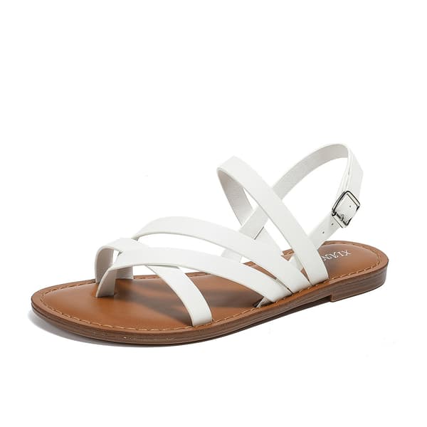 Naisten rennot remmisandaalit White 37