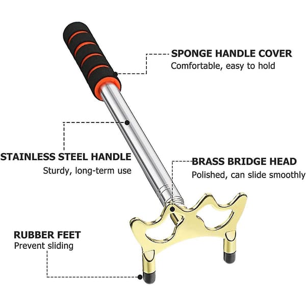 Retractable Billiards Cue Stick Bridge With Removable Brass Bridge Head, Billiards Pool Cue Accesso