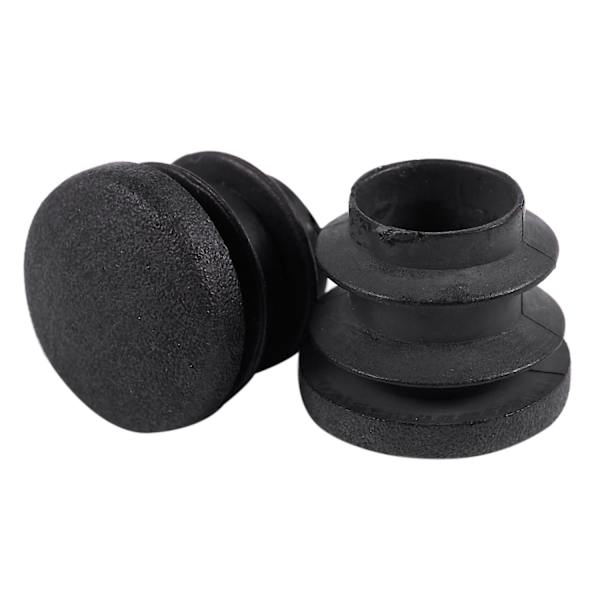 15 st Svarta Plastproppar Runda Rörinsatser Rörplugg 16mm