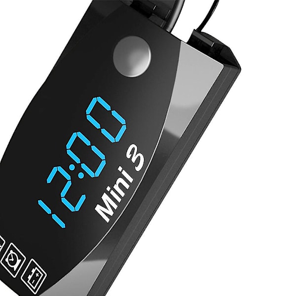 Digitalt Ur + Termometer + Voltmeter til Motorcykel - IP67 Vandafvisende Batteri Overvågningsmåler