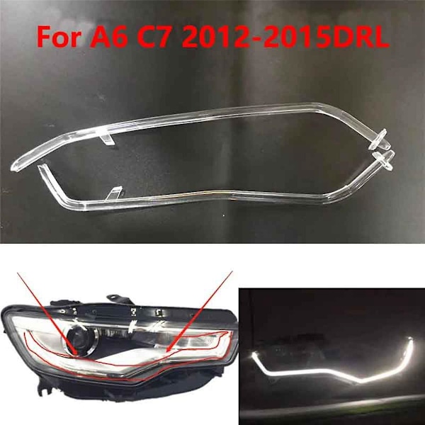 Til A6 C7 2013-2015 Bil DRL Guide Plade Dagkørelys Rør Bil Dagkørelys Stribe