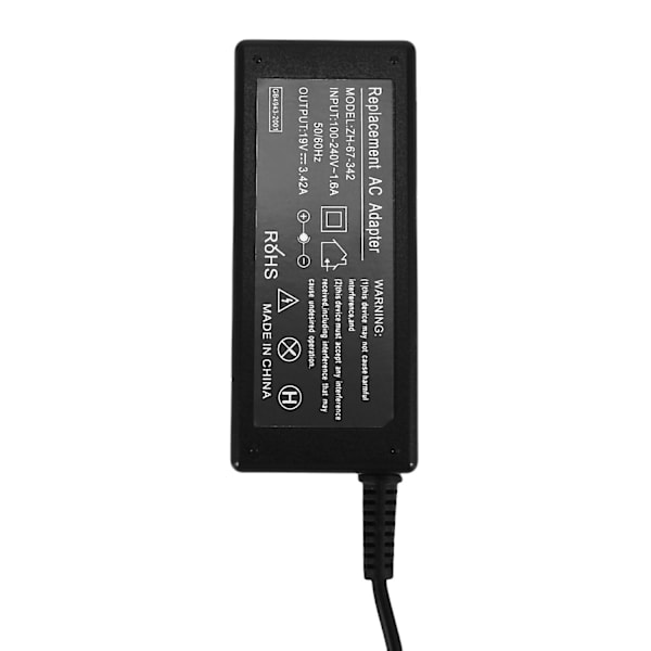 Ersättnings-AC-laddare 19v 3.42a 65w för Acer Chromebook C720 C720p C740 C910 Cb3-532 Cb5-571 Cb3-1