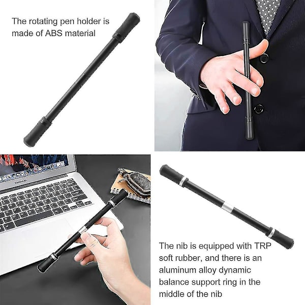 2 st Spinner Pen Finger Pen Spinning Mod Gaming Spinning Spinning Pen Med Viktad Boll Finger Rot
