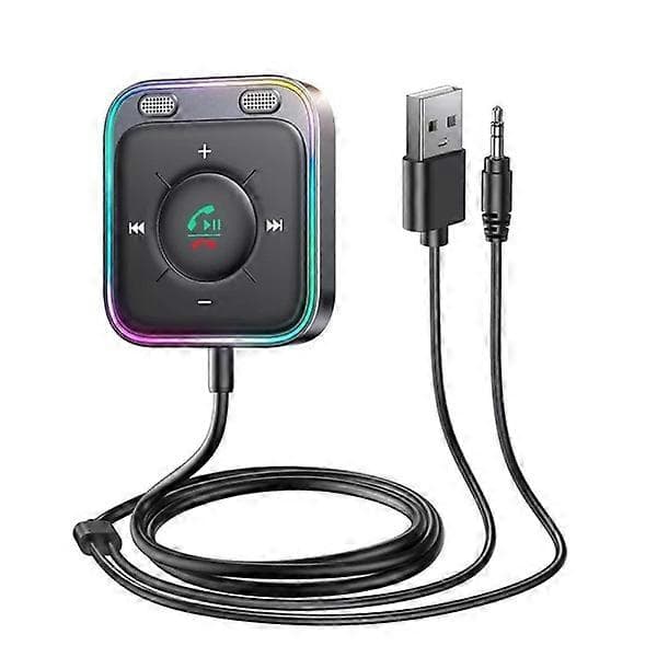Bluetooth 5.4 AUX Biladapter, Doble Mikrofoner Bluetooth Mottaker