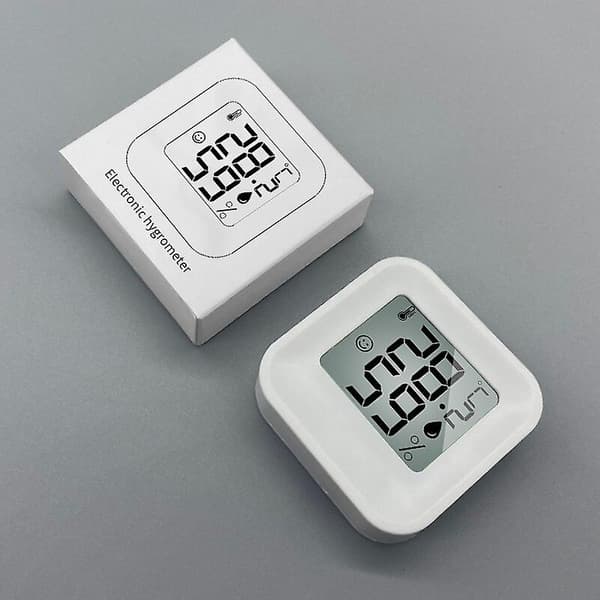 Mini Termometer Hygrometer Måler LCD Digital Temperatur Hygrometer Sensor Måler Innendørs Rom