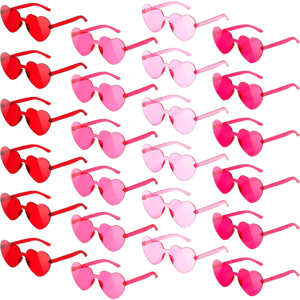 24 stk. Solbriller til Børn, Rosa Solbriller til Børnefødselsdagsgaver - Fødselsdagsgave, Strand Pool, Gaveudveksling, Festartikler