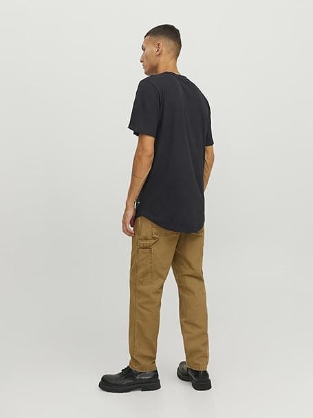 Mænds Rundhals T-shirt Black L