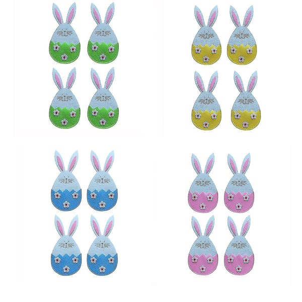 Påskbesticksväska 4-pack 4-pack Tyg Påskbesticksväska Påskdekorationer Yellow