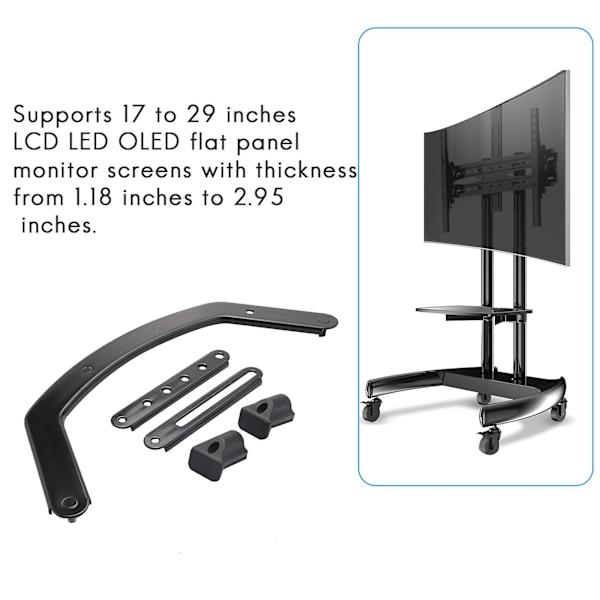 Universal VESA-fäste Adapter Kit, Icke-VESA Adapter för 17 till 29 Tums Skärmar till 75x75 och 1