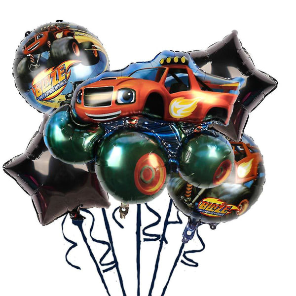 Flamme bil dreng tillykke med fødselsdagen ballon sæt latex balloner fest dekoration kit
