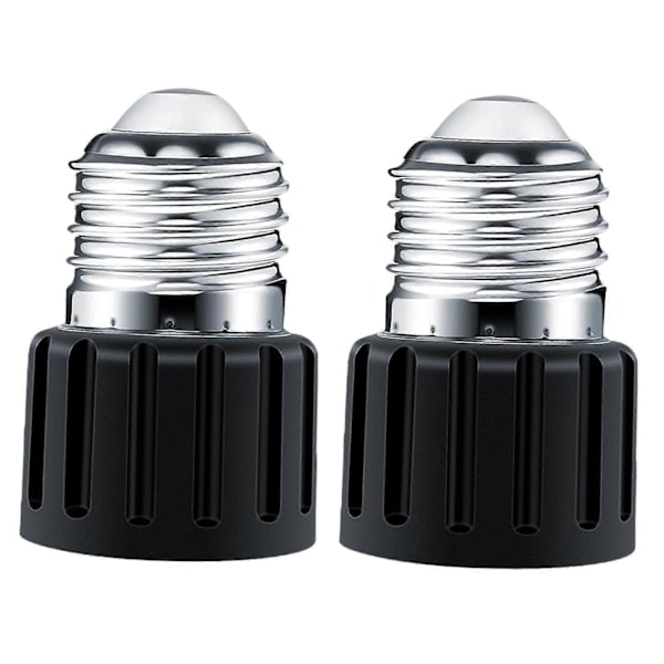 2x E26 sockeladapter, lamphållare, högtemperaturbeständig, universell praktisk lättinstallerad glödlampssockeladapter