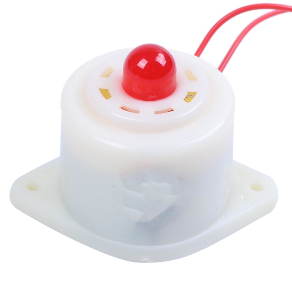 -3 Ac220v Industriel LED Blinker Rød Alarm Sirene Buzzer 100db Hvid