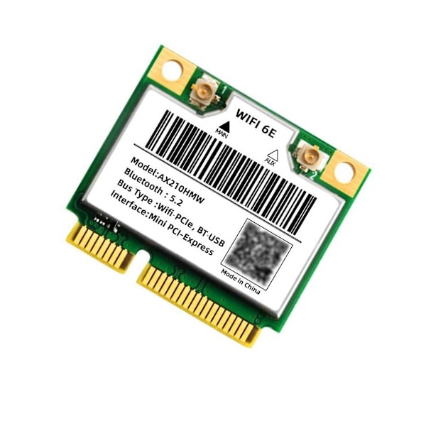 Wifi 6e Ax210hmw Mini Pcie Wifi 6 Wifi-kort för Ax210 5374mbps Bluetooth5.2 802.11ax 2.4g/5g/6g Wif