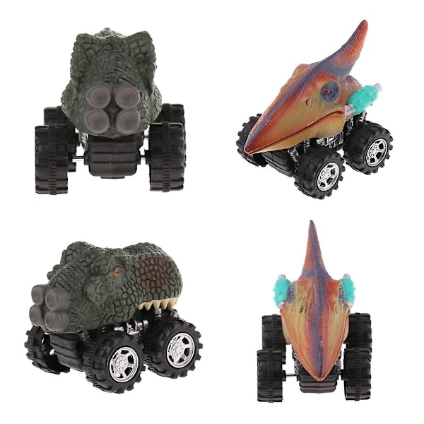 2 stycken barnvagnar dinosauriefigurer Jurassic leksaksmodeller