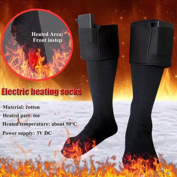 Lämmitetyt sukat miehille naisten talvi jalkojen lämmittimet sukat akku Ladattavat lämmityssukat ulkona lämpimät