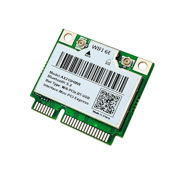 Wifi 6e Ax210hmw Mini Pcie Wifi 6 Wifi-kort för Ax210 5374mbps Bluetooth5.2 802.11ax 2.4g/5g/6g Wif