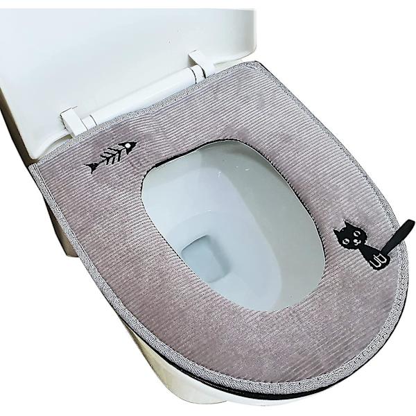 16.9x14.5 tum Toalett Soft Tjockare Pad (grå) Grå 17 tum*14.7 tum