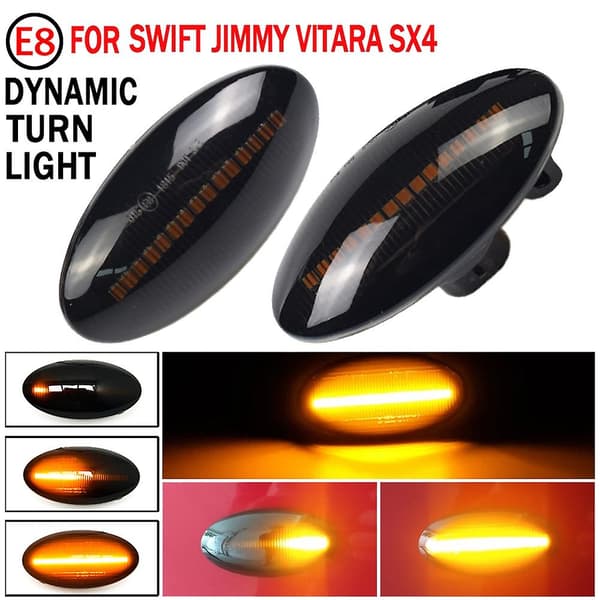 Dynamisk LED-Sidemarkerlys Blinklys til Apv Alto Vitara Ignis Jimny Sx4