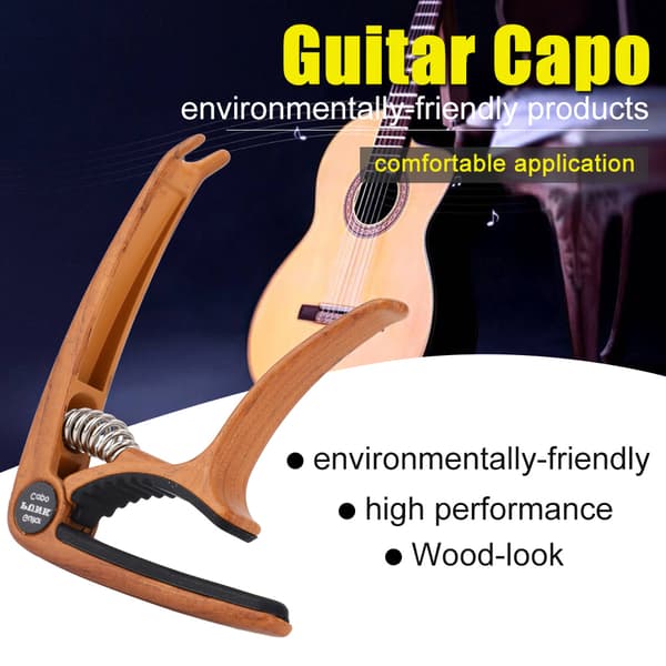 Zinklegering Gitarr Capo för Akustiska och Elgitarrer med Strängstiftverktyg (#3)