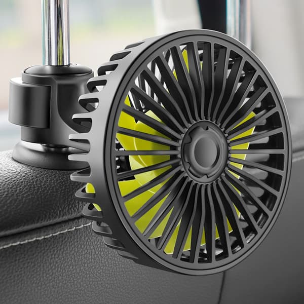 Bil USB mini elektrisk vifte, 12V/24V dedikert kjøleenhet for ventilasjon i baksetet.
