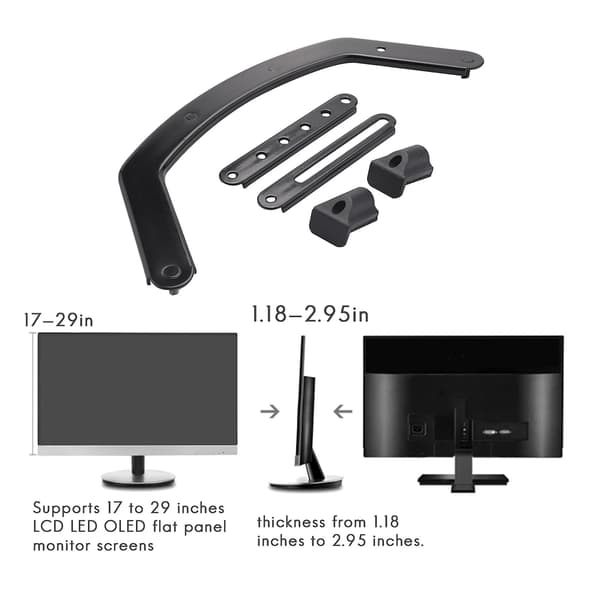 Universal VESA Montering Adapter Kit, Ikke-VESA Adapter Til 17 Til 29 Tommer Skærme Til 75x75 Og 1