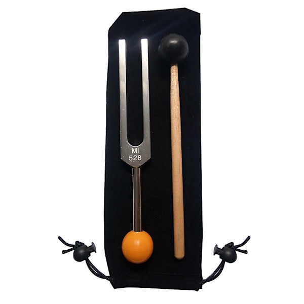 Stemmegaffel 528 Hz med Buddha-perlebase til ultimativ helbredelse og afslapning