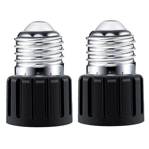2x E26 sockeladapter, lamphållare, högtemperaturbeständig, universell praktisk lättinstallerad glödlampssockeladapter