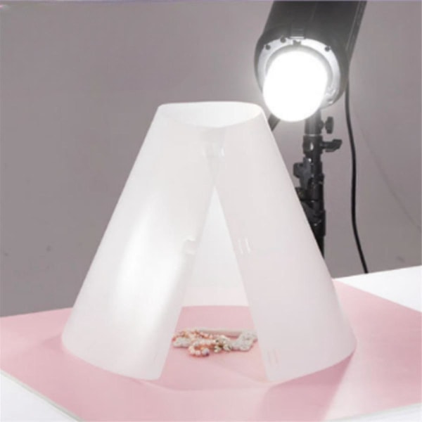 Konisk diffuser fotografitilbehør Light Softbox Bærbar monteringsstøtte for smykker Produkt Spotlight Studio Kit
