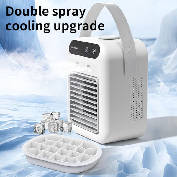 Ny stationær luftkøler, USB mini-luftfugter, klimaanlægsventilator, spraykøler, bærbar køle- og iskølingsventilator.