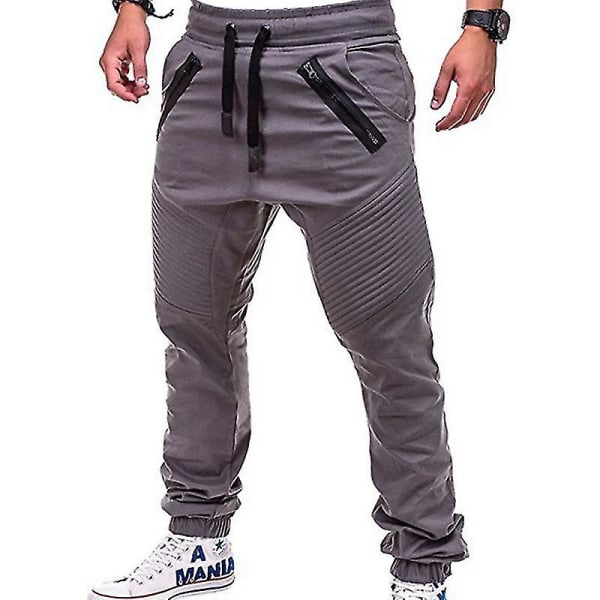 Menn Sport Bukser Joggebukser Joggebukser Grey M