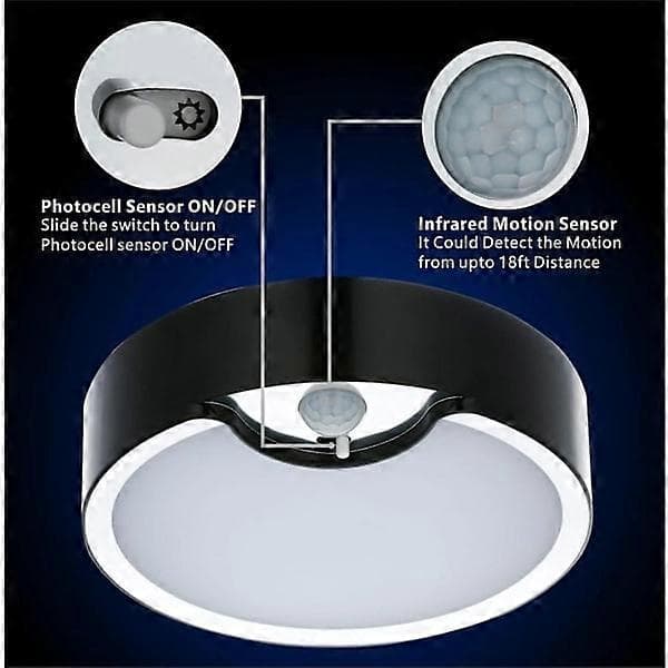 LED taklampa med rörelsesensor 18,3 cm 300LM dagsljus