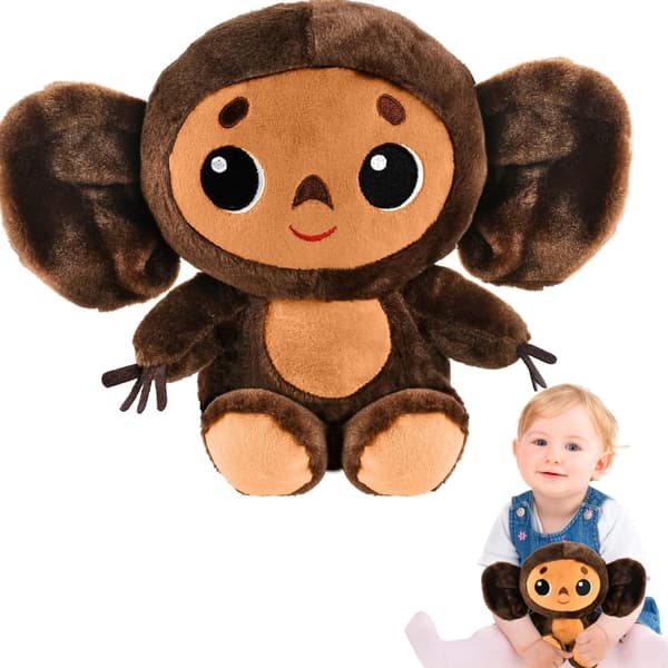 20 cm Cheburashka-apina, söpö pehmolelu