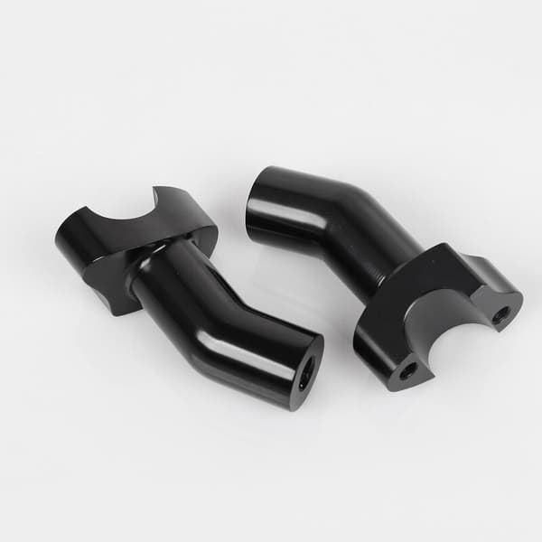 Sorte 3,5 tommer høje Pullback Styrehøjder til Softail Touring Pullback Aluminium Straight