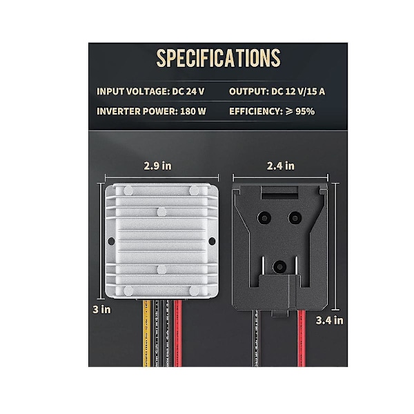 Spänningsreducerare Konverterare & Strömhjul Adapter Inverter Regulator För Golfbil RC Bil Lastbil Ljus