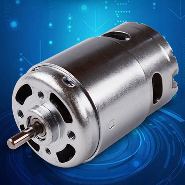 895 DC Motor 24v Power Wheel, Fresemaskin Mini DC Motor Dobbel Kulelager 12-24V (høyhastighet)