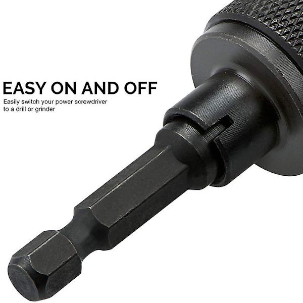 4 st Borrchuck Snabbväxlingsadapter Mini 3-käkars Borrchuck Skruvmejsel Adapter Elektrisk Borr Con