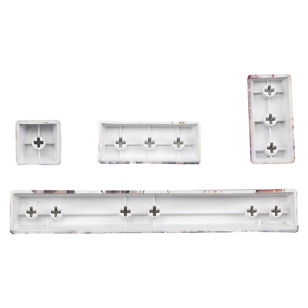 Kestävä 4 kpl Ahegao-näppäinkorkit Pbt Esc Spacebar -näppäinkorkit mekaaniseen näppäimistöön