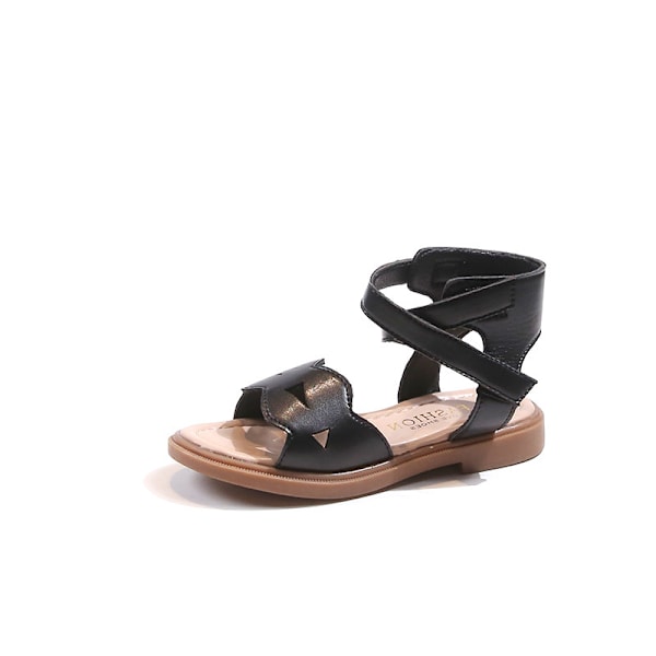 Flickorsandaler 2808 - Snygg och Andningsbar Komfort, Hållbar Halksäker Sula för Strand & Utomhusaktiviteter, Lätt Sommarskor Black 35