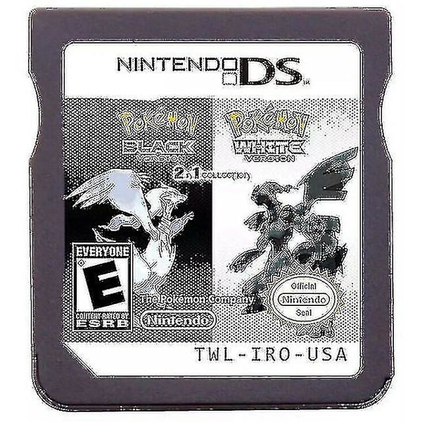 Videospilpatron Nds Spilkonsollkort Ds 2ds 3ds Guld Soul Silver Sort Hvid 2 I 1